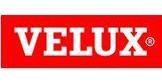 Das Velux-Logo ist rot und weiß auf weißem Hintergrund.