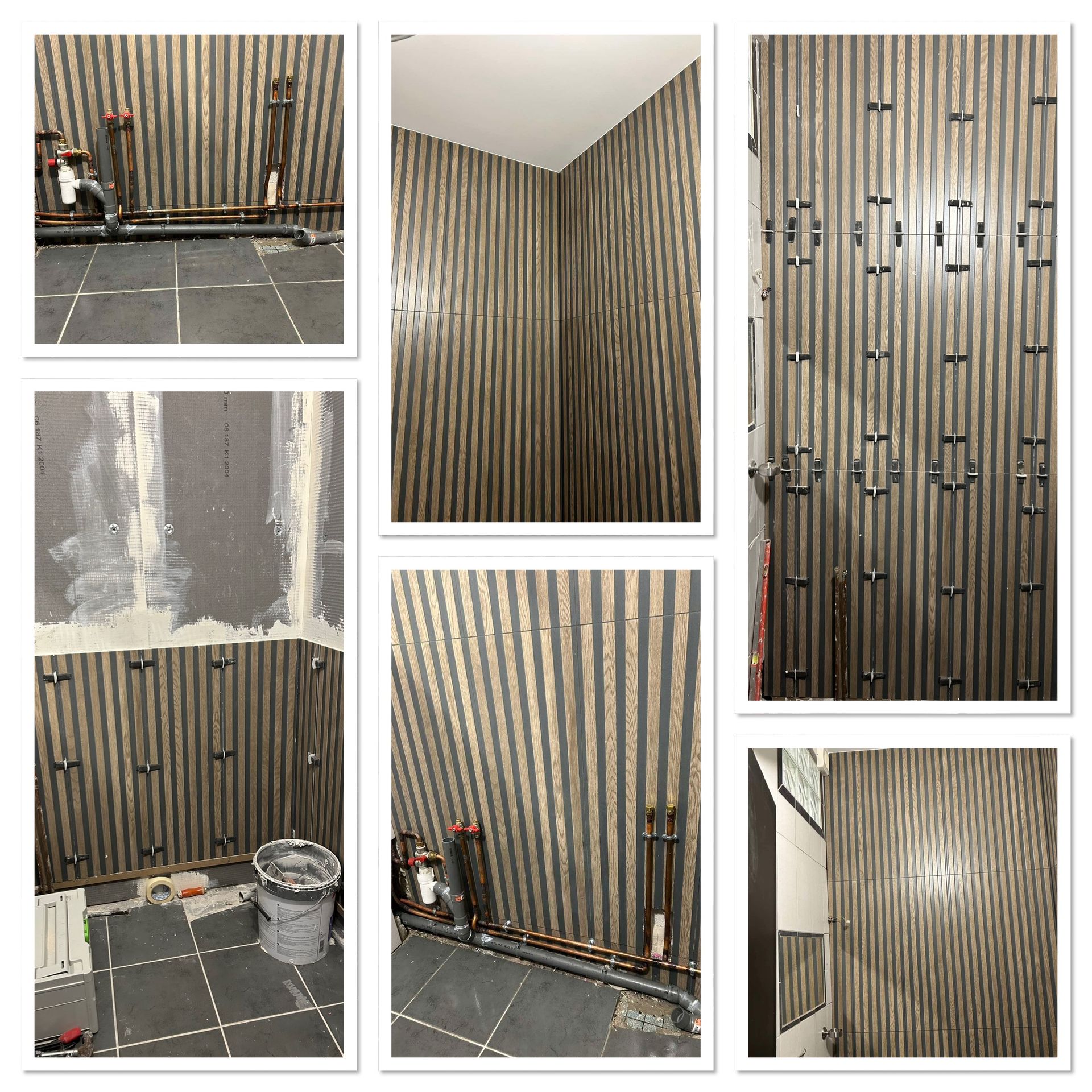 Composition de photos de travaux