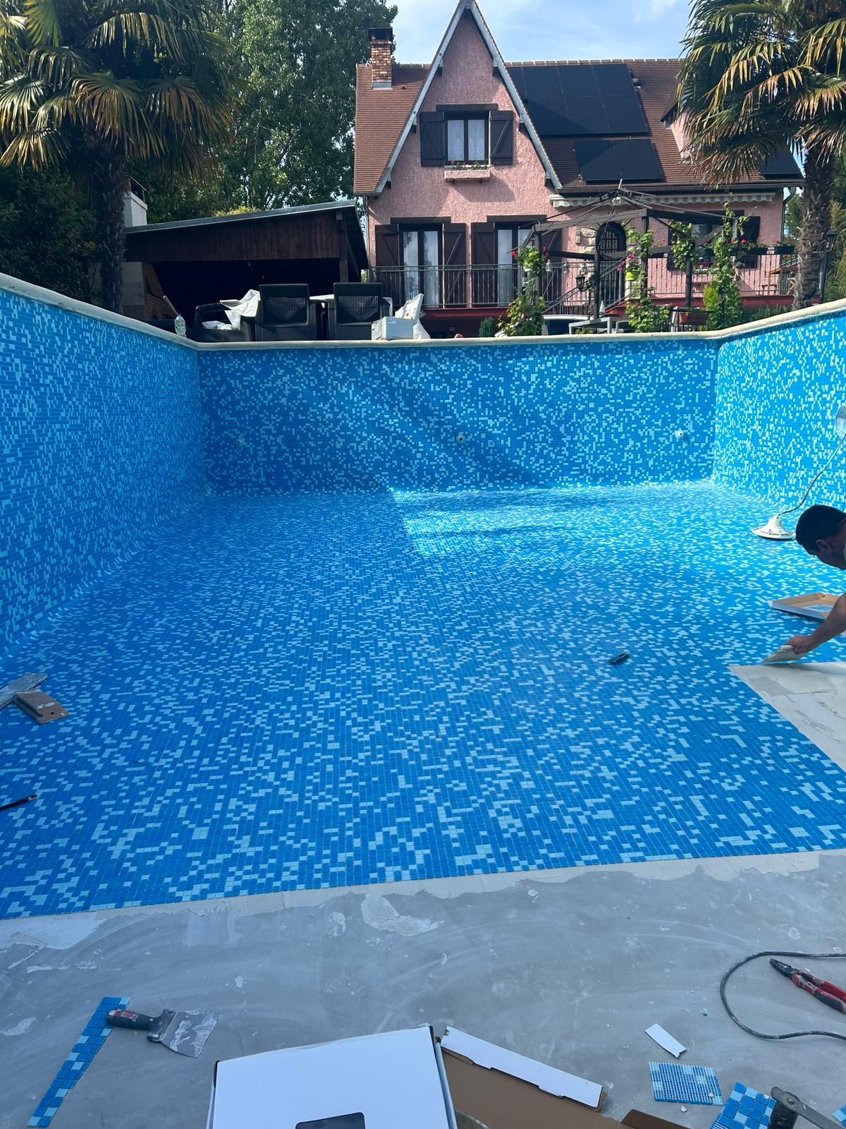 Piscine après travaux