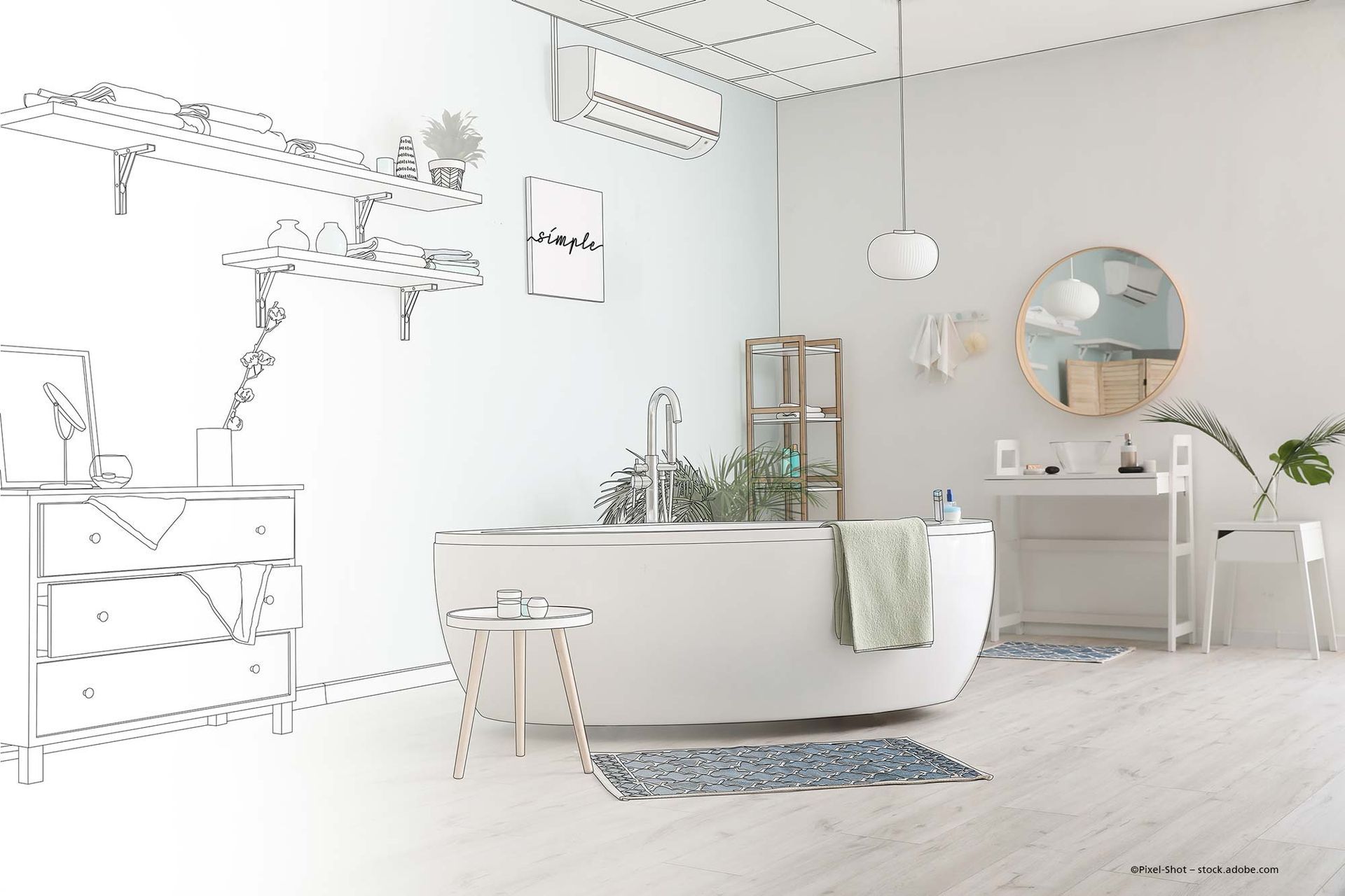 hochwertiges Badezimmer