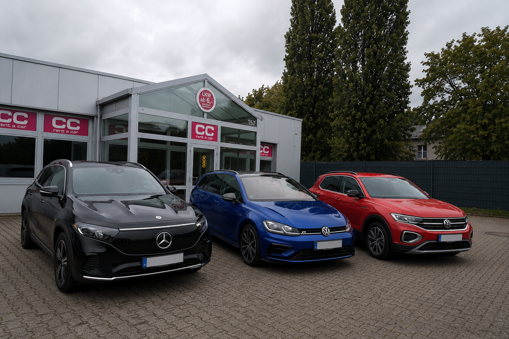 Fahrzeugannahme von Autovermietung Kremser Fahrzeugannahme von Autovermietung Kremser mit 3 Fahrzeugen aus dem Fuhrpark