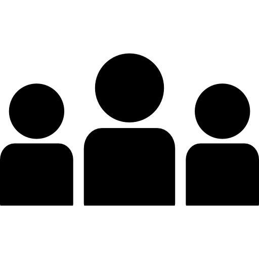 Un grupo de personas paradas una al lado de la otra icono gratuito