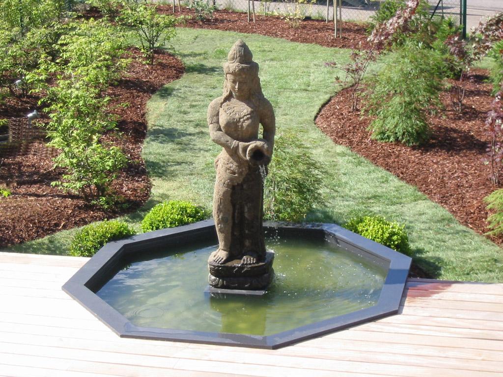 Statue Jardin, Réalisation de bassin, paysagiste Mille Et Un Jardins