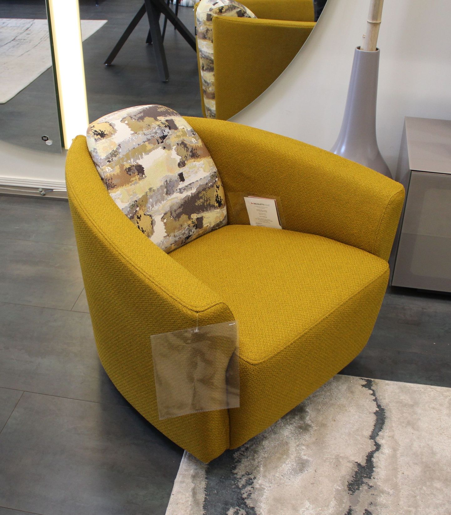 Fauteuil cabrioletjaune citron