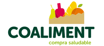 Logotipo de Coaliment, que muestra una bolsa de supermercado con productos