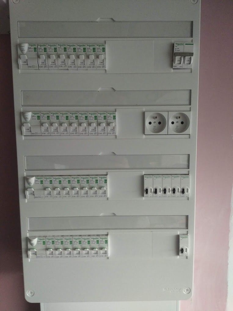 Tableau électrique mis en place par notre électricien