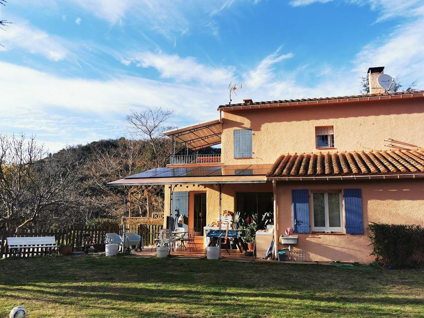 Panneaux photovoltaïques posés chez un particulier