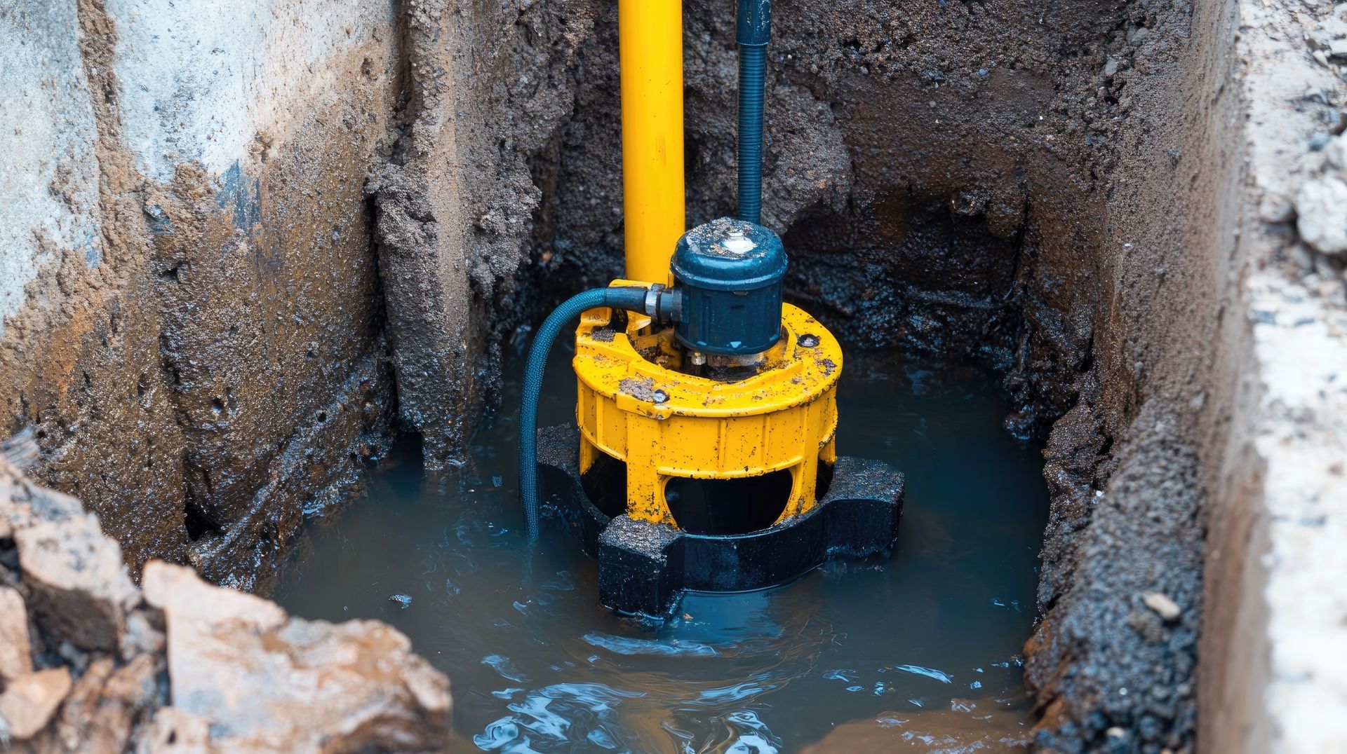 Pompe immergée jaune