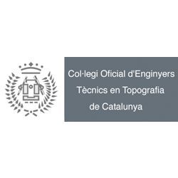 The logo for colegio oficial de ingenieros técnicos en topografía de cataluña.