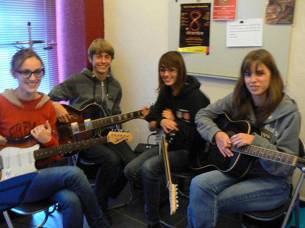Cours de guitare élèves