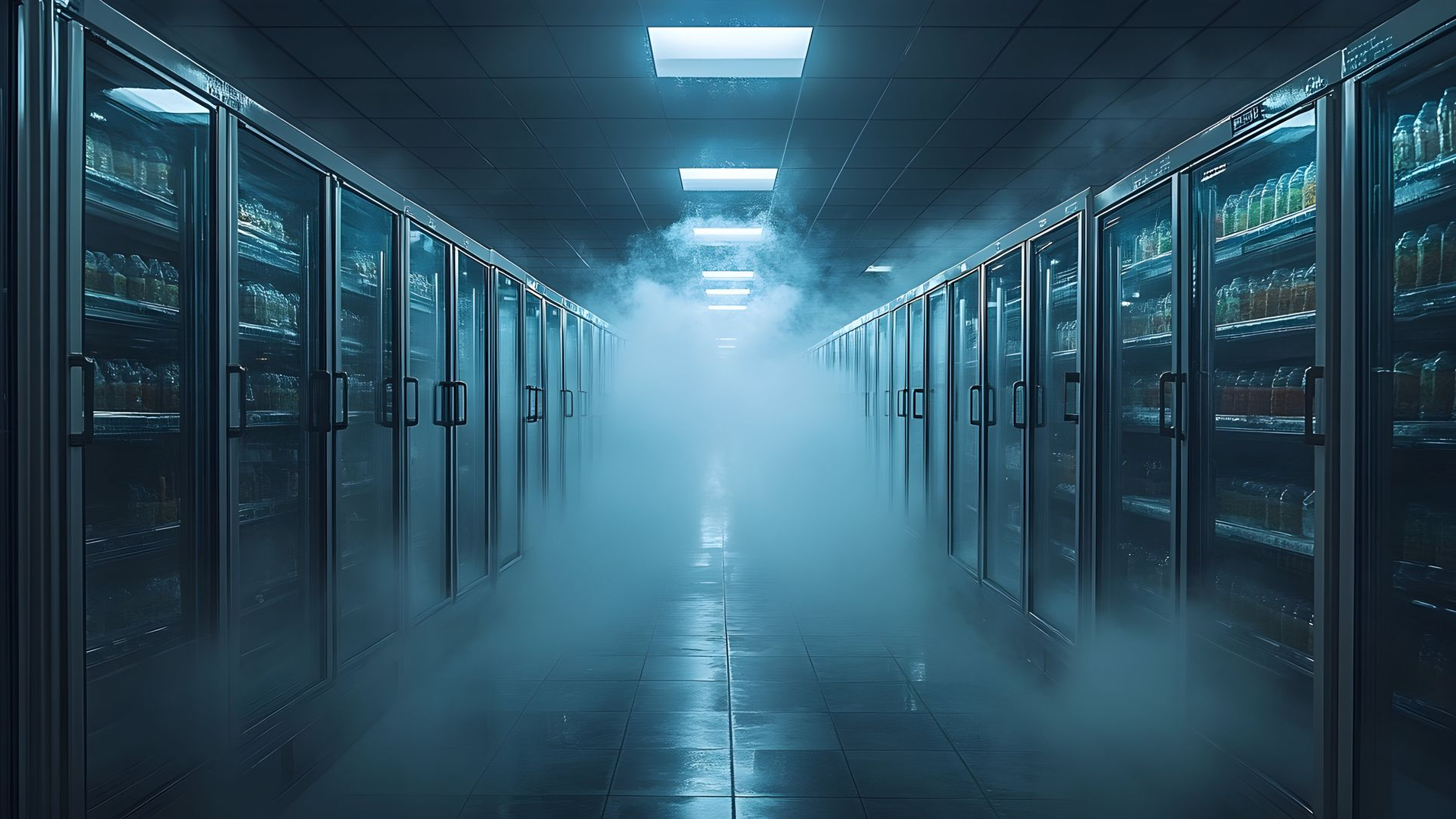 Chambre froide avec réfrigérateur