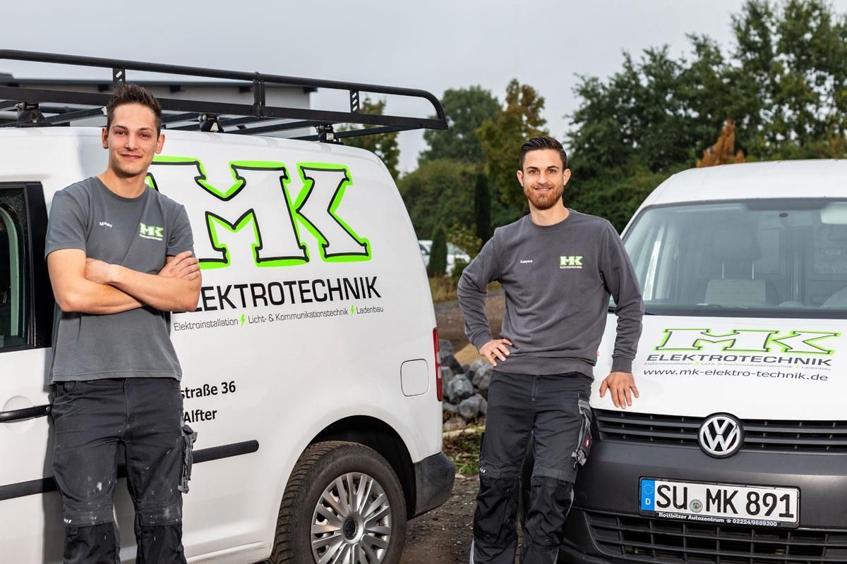 mk-elektrotechnik - Transporter und Mitarbeiter