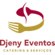 a logo for a catering company with a fork and spoon .