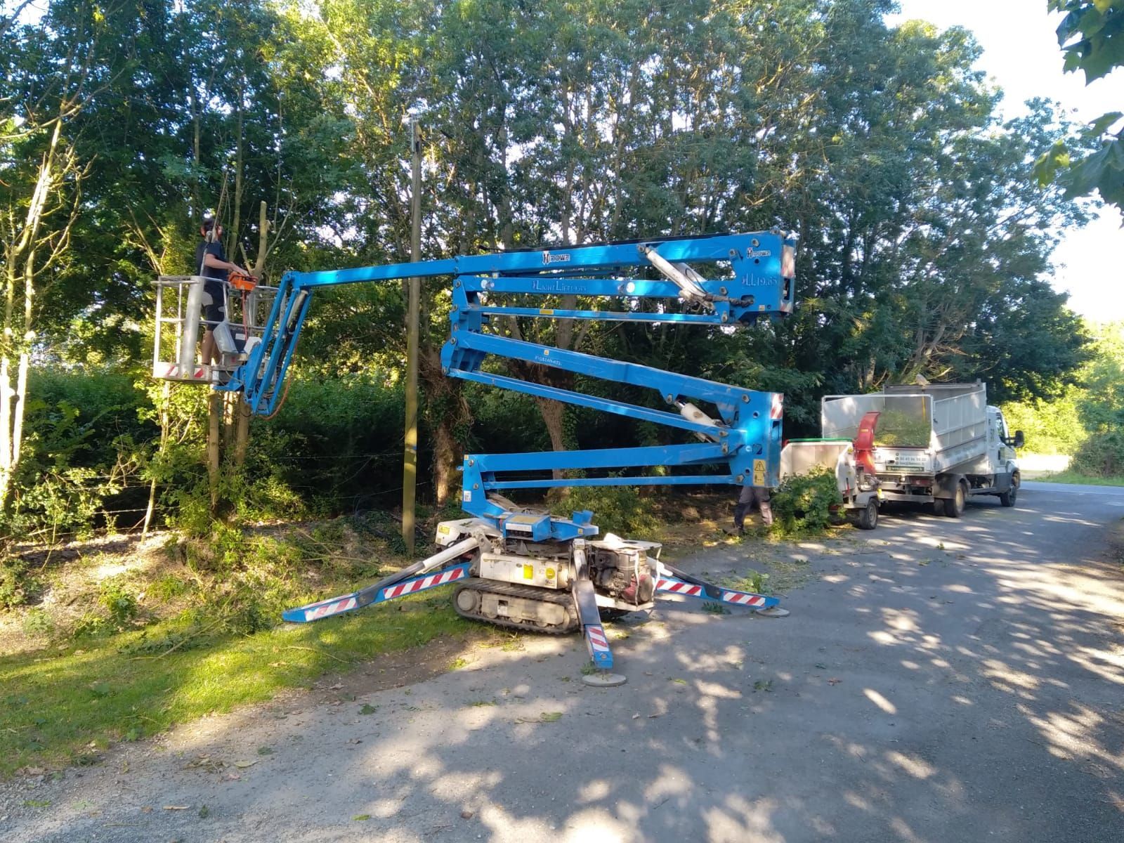 Elagage avec nacelle