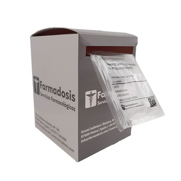 Boîte distributrice grise