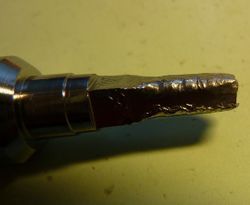 Réparation du carré de l'arbre d'un barillet - Chez l'Horloger