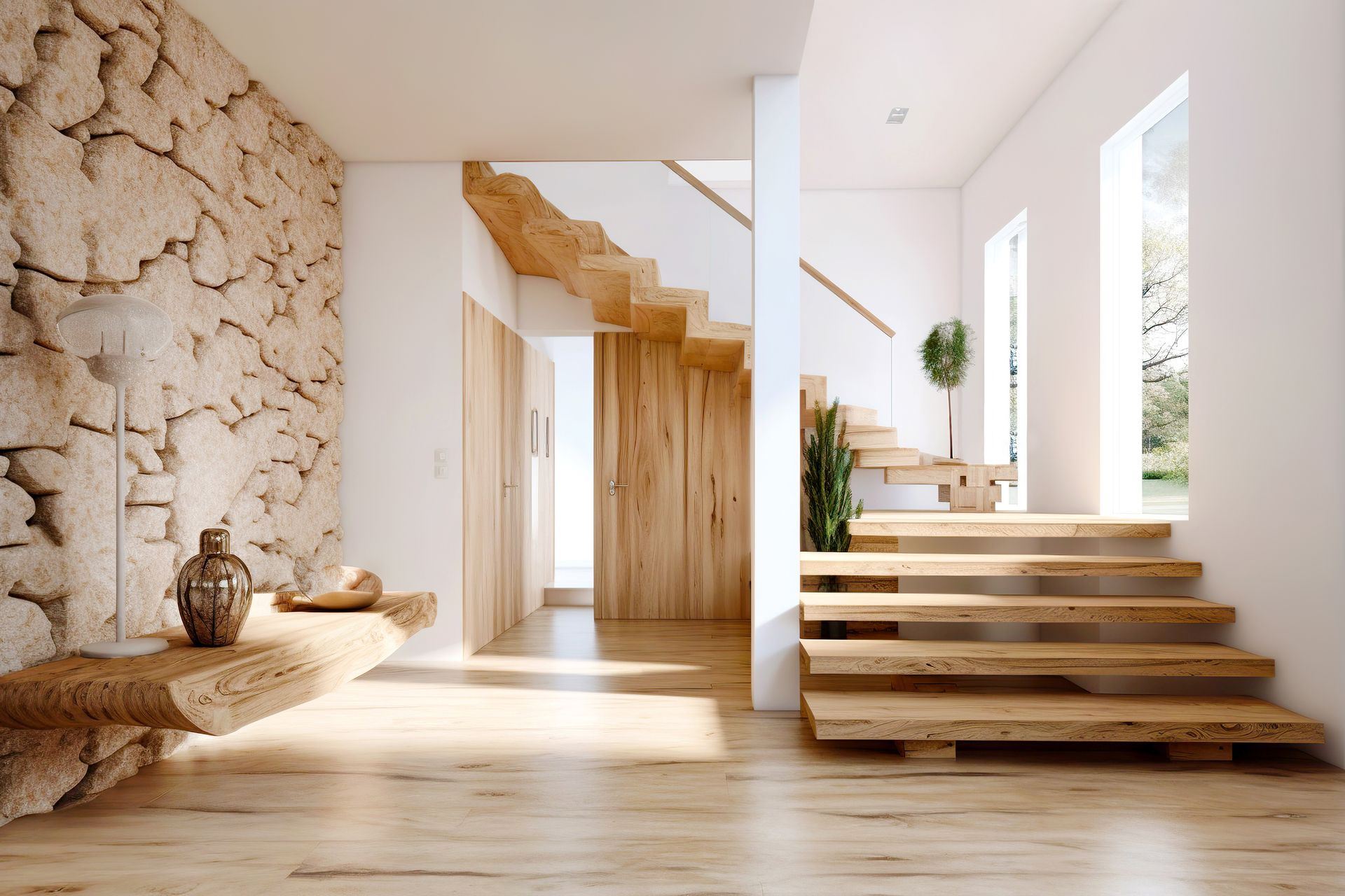 Escalier en bois