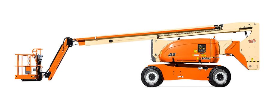 Chargeur JCB 260T Véhicule nacelle, jaune et orange