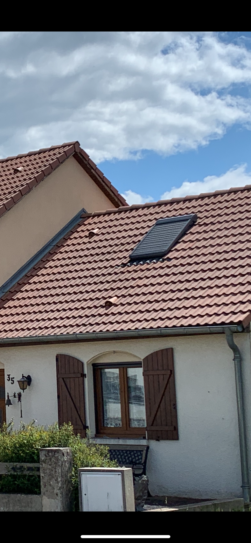 Resultat du toit après nettoyage