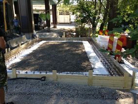 Maanrakennustöitä.