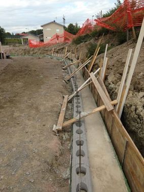 Maanrakennustöitä.