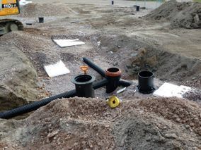 Maanrakennustöitä.