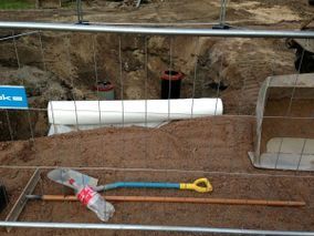 Maanrakennustöitä.