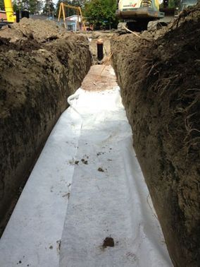 Maanrakennustöitä.