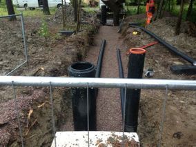 Maanrakennustöitä.