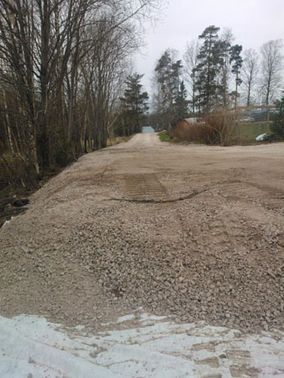 Maanrakennustöitä.