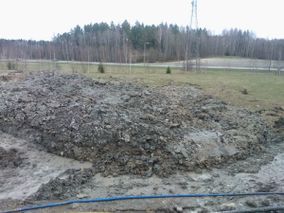 Maanrakennustöitä.