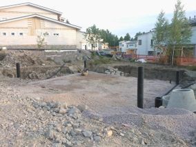 Maanrakennustöitä.