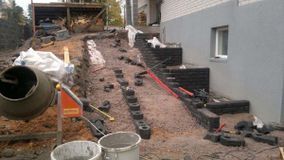 Maanrakennustöitä.