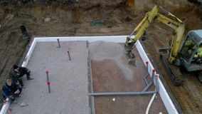 Maanrakennustöitä.