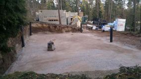 Maanrakennustöitä.