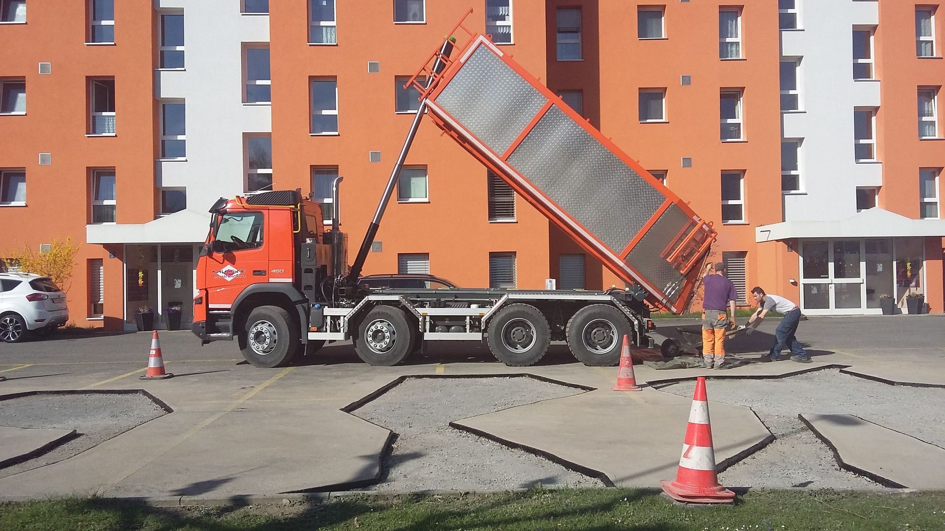Transport - Livraison d'enrobé bitumineux - Génie-civil