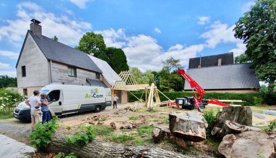 Houtbouwproject uitvoeren