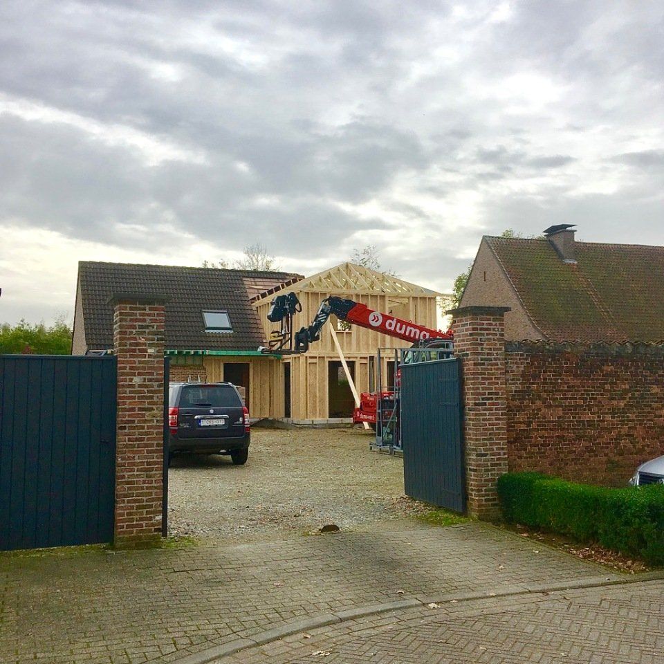 Houten huis bouwen