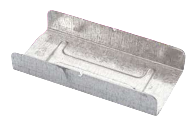 Scellage métallique utilisé pour sécuriser l'emballage.