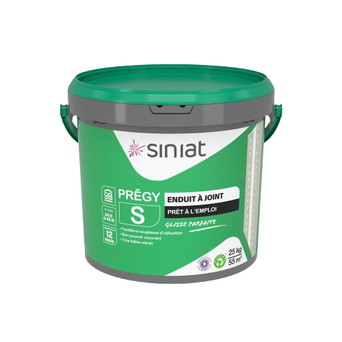 Seau vert et gris de composé à joint PREGY S.