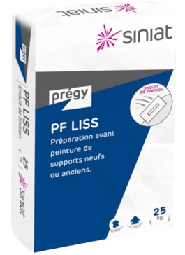 Sac blanc et bleu de plâtre pregy PF LISS.