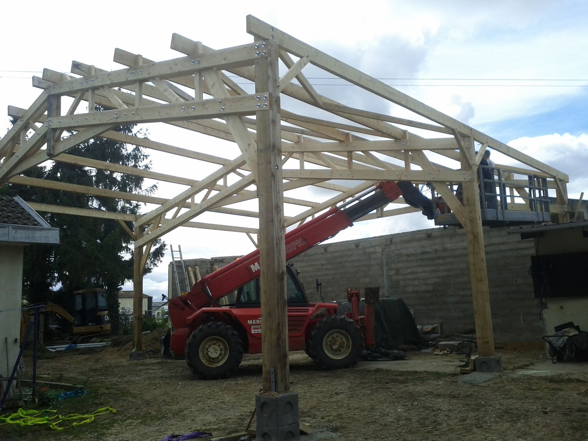 Construction d'une structure en bois