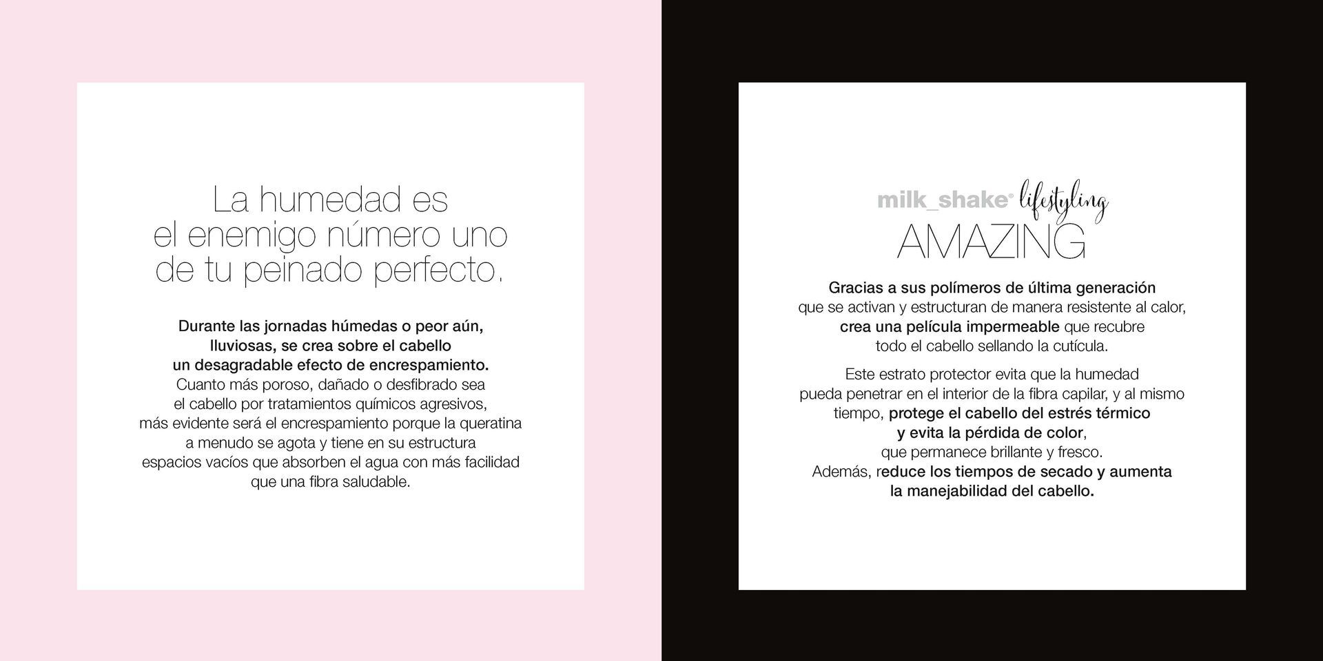Un conjunto de dos tarjetas con fondo rosa y negro.