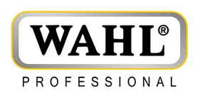 Un logotipo profesional de Wahl sobre un fondo blanco