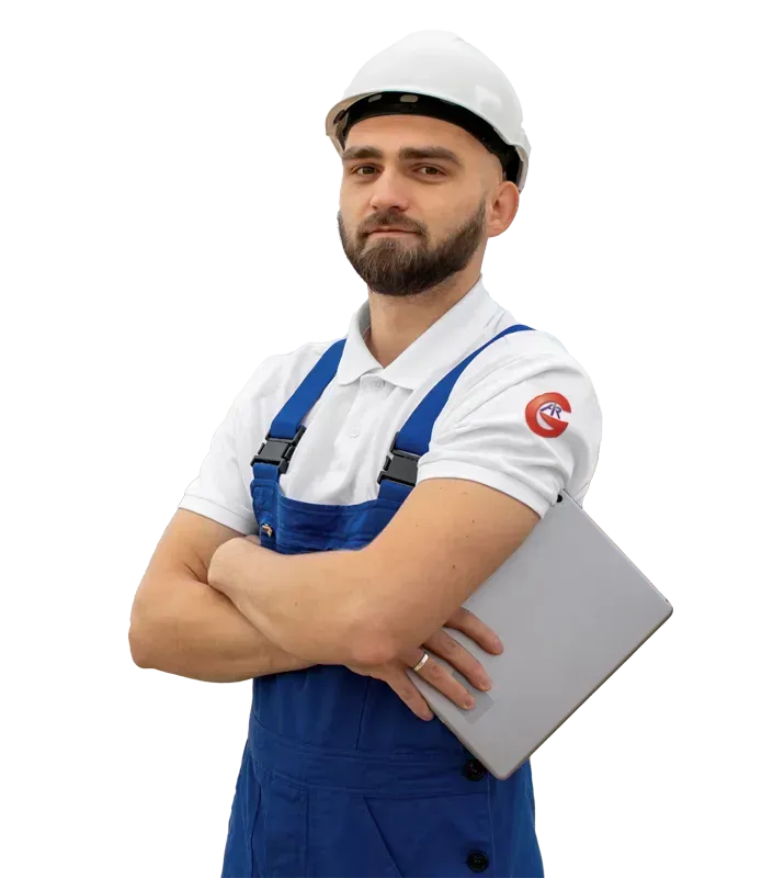 Homme en tenue de travail