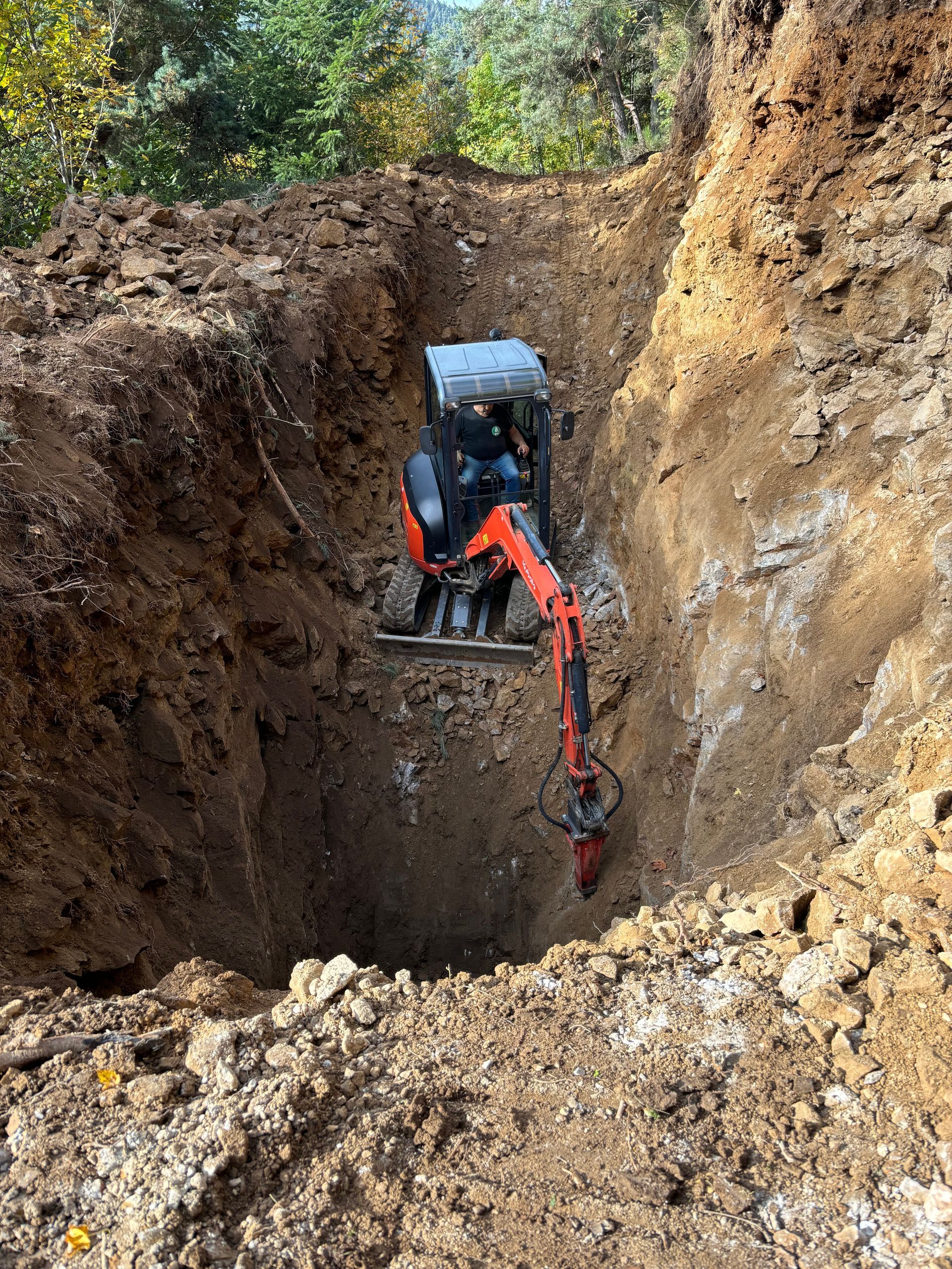 Création d'un puits pour captage