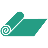 grünes Icon eines Teppiches