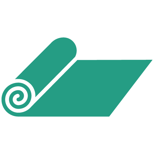 grünes Icon eines Teppiches