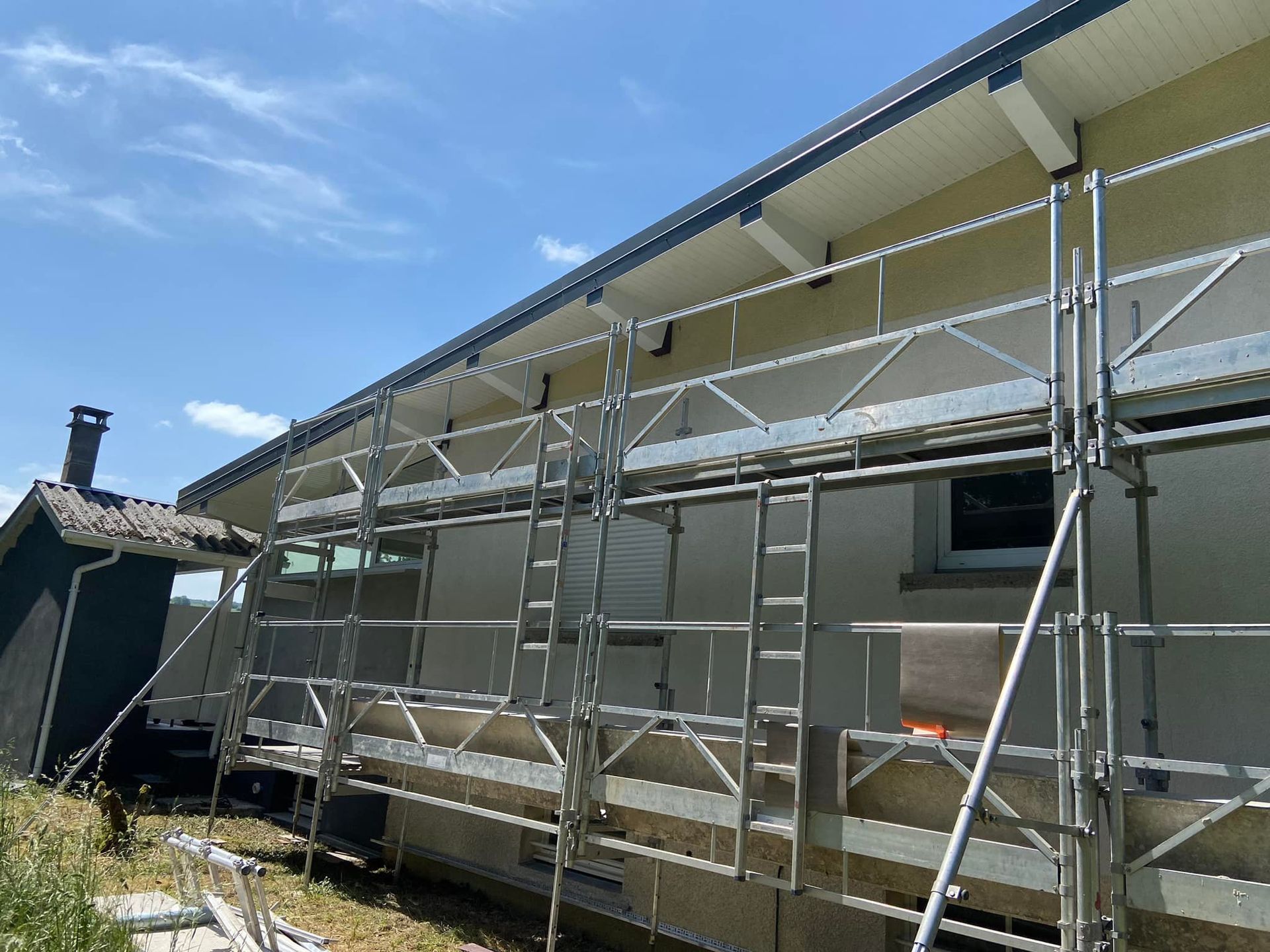 Réparation de fissure sur une façade