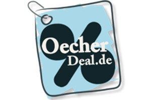 Ein Aufkleber mit der Aufschrift oecher deal.de